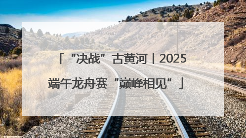 “决战”古黄河丨2025端午龙舟赛“巅峰相见”