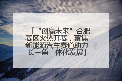 “创赢未来”合肥赛区火热开赛，聚焦新能源汽车赛道助力长三角一体化发展