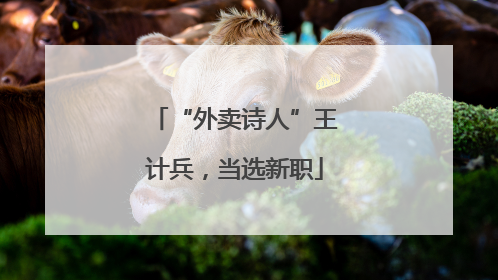 “外卖诗人”王计兵，当选新职