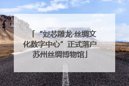 “彣芯雕龙·丝绸文化数字中心”正式落户苏州丝绸博物馆
