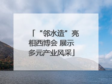 “邻水造”亮相西博会 展示多元产业风采