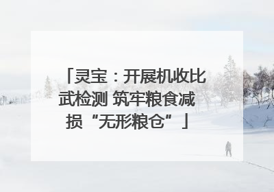 灵宝：开展机收比武检测 筑牢粮食减损“无形粮仓”