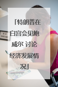 特朗普在白宫会见鲍威尔 讨论经济发展情况