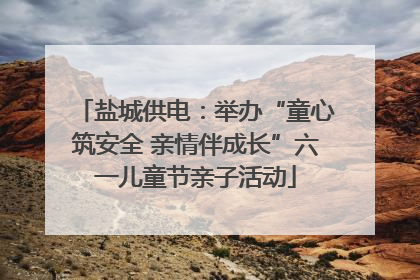 盐城供电：举办“童心筑安全 亲情伴成长”六一儿童节亲子活动