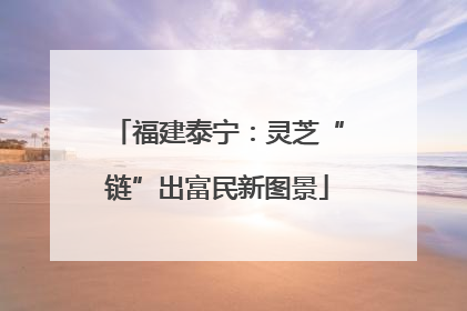 福建泰宁：灵芝“链”出富民新图景