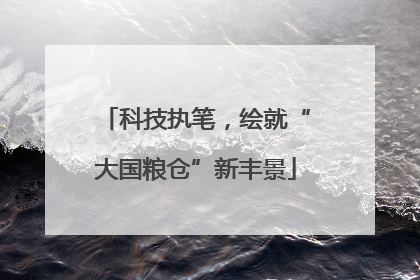 科技执笔，绘就“大国粮仓”新丰景