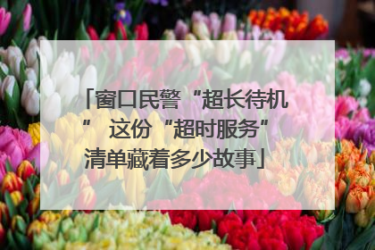 窗口民警“超长待机” 这份“超时服务”清单藏着多少故事