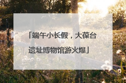 端午小长假，大葆台遗址博物馆游火爆