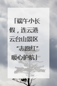 端午小长假，连云港云台山景区“志愿红”暖心护航