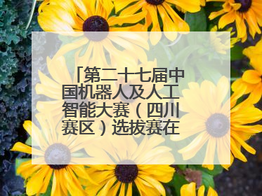 第二十七届中国机器人及人工智能大赛(四川赛区)选拔赛在德阳广汉举行
