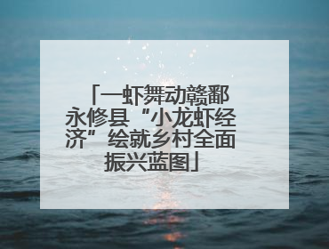 一虾舞动赣鄱 永修县“小龙虾经济”绘就乡村全面振兴蓝图