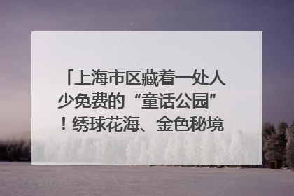 上海市区藏着一处人少免费的“童话公园”！绣球花海、金色秘境……地铁直达→