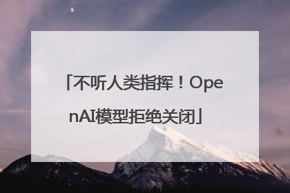 不听人类指挥！OpenAI模型拒绝关闭