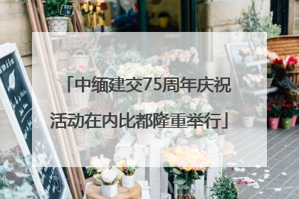 中缅建交75周年庆祝活动在内比都隆重举行