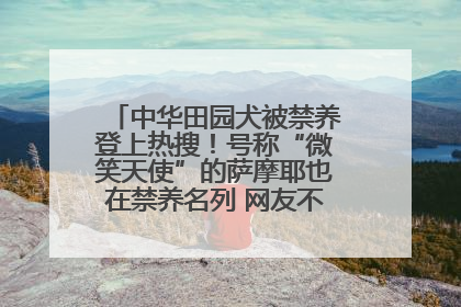 中华田园犬被禁养登上热搜！号称“微笑天使”的萨摩耶也在禁养名列 网友不解西安多部门回应