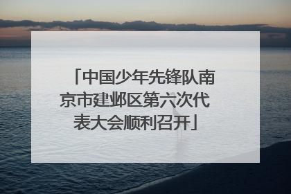 中国少年先锋队南京市建邺区第六次代表大会顺利召开