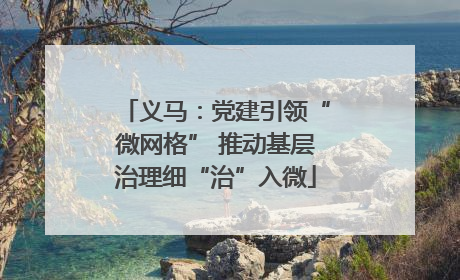 义马：党建引领“微网格” 推动基层治理细“治”入微