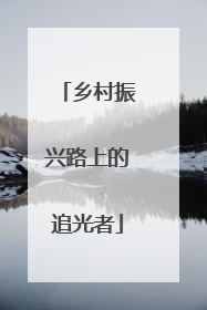 乡村振兴路上的追光者
