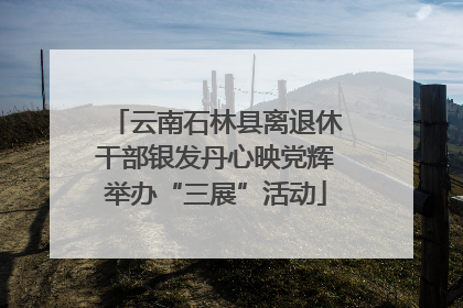 云南石林县离退休干部银发丹心映党辉举办“三展”活动