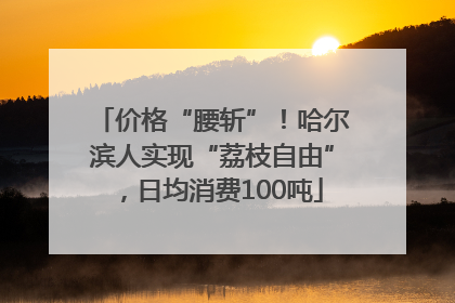 价格“腰斩”！哈尔滨人实现“荔枝自由”，日均消费100吨