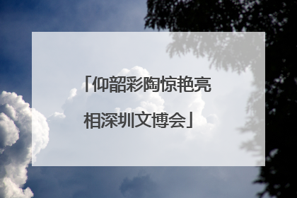 仰韶彩陶惊艳亮相深圳文博会