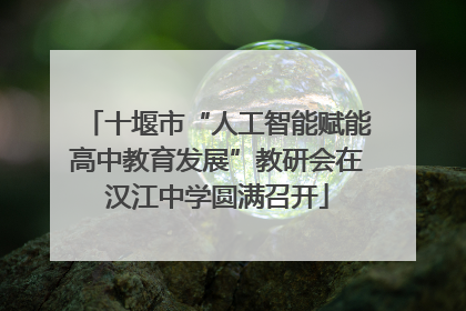 十堰市“人工智能赋能高中教育发展”教研会在汉江中学圆满召开