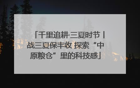 千里追耕·三夏时节丨战三夏保丰收 探索“中原粮仓”里的科技感
