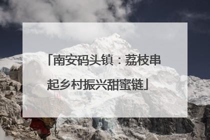 南安码头镇：荔枝串起乡村振兴甜蜜链