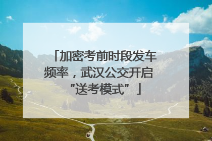 加密考前时段发车频率，武汉公交开启“送考模式”
