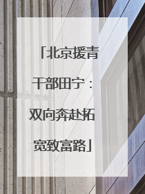 北京援青干部田宁：双向奔赴拓宽致富路