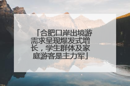合肥口岸出境游需求呈现爆发式增长，学生群体及家庭游客是主力军