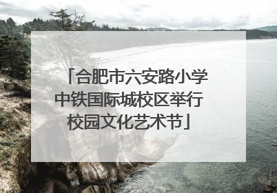 合肥市六安路小学中铁国际城校区举行校园文化艺术节