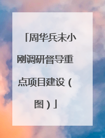周华兵未小刚调研督导重点项目建设（图）