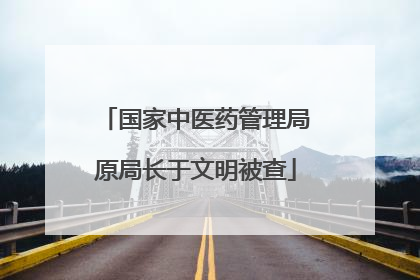 国家中医药管理局原局长于文明被查