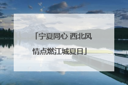 宁夏同心 西北风情点燃江城夏日