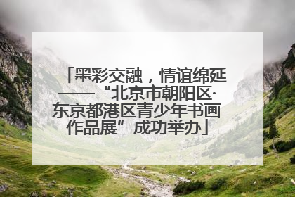 墨彩交融，情谊绵延——“北京市朝阳区·东京都港区青少年书画作品展”成功举办