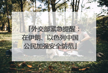 外交部紧急提醒：在伊朗、以色列中国公民加强安全防范