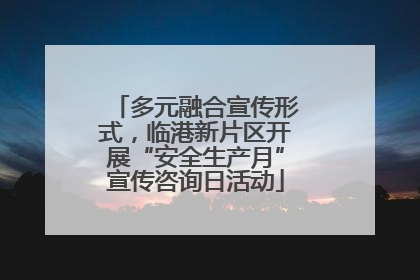 多元融合宣传形式，临港新片区开展“安全生产月”宣传咨询日活动