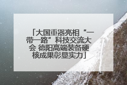 大国重器亮相“一带一路”科技交流大会 德阳高端装备硬核成果彰显实力