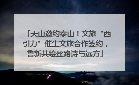 天山邀约泰山！文旅“西引力”催生文旅合作签约，鲁新共绘丝路诗与远方