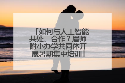 如何与人工智能共处、合作？眉师附小办学共同体开展暑期集中培训