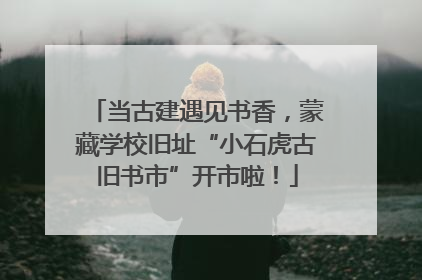 当古建遇见书香，蒙藏学校旧址“小石虎古旧书市”开市啦！