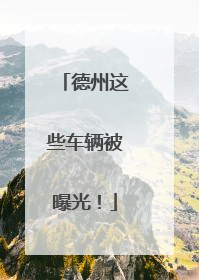 德州这些车辆被曝光！