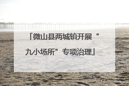 微山县两城镇开展“九小场所”专项治理