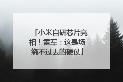 小米自研芯片亮相！雷军：这是场绕不过去的硬仗