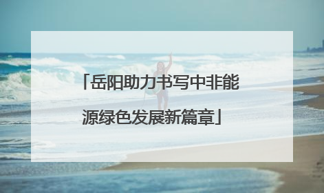 岳阳助力书写中非能源绿色发展新篇章