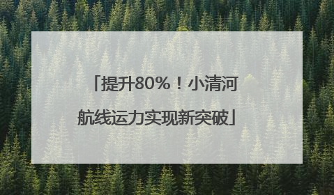 提升80％！小清河航线运力实现新突破