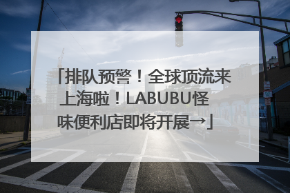 排队预警！全球顶流来上海啦！LABUBU怪味便利店即将开展→
