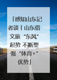 感知山东记者谈丨山东借文旅“东风”起势 不断塑强“体育+”优势