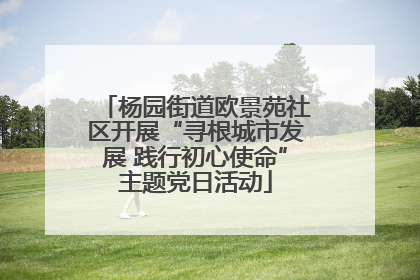 杨园街道欧景苑社区开展“寻根城市发展 践行初心使命”主题党日活动